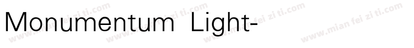Monumentum Light字体转换
